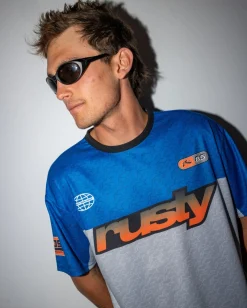Nine O Clock Nac Printed Moto Jersey | Rusty Best