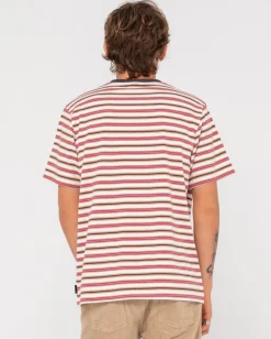 Noble Short Sleeve Striped Tee | Rusty Hot