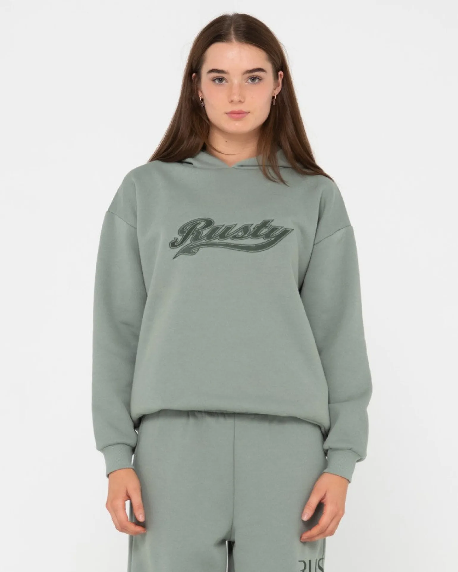 Norty Graphic Oversize Hooded Fleece | Rusty Best
