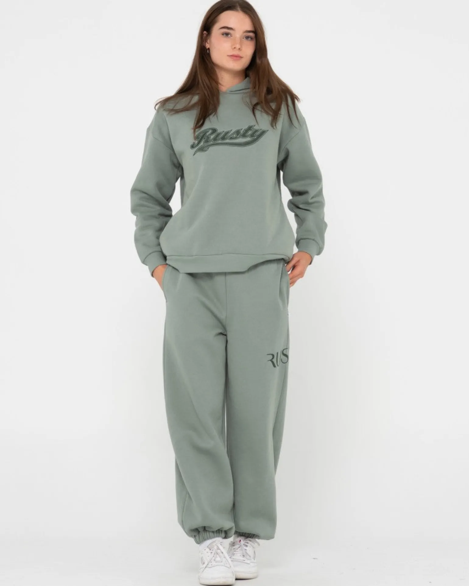 Norty Graphic Oversize Hooded Fleece | Rusty Best