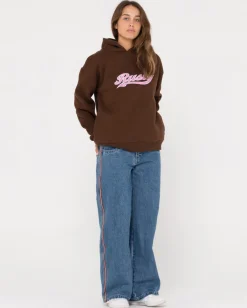 Norty Graphic Oversize Hooded Fleece | Rusty Outlet