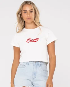 Norty Short Sleeve Graphic Baby Tee | Rusty Best