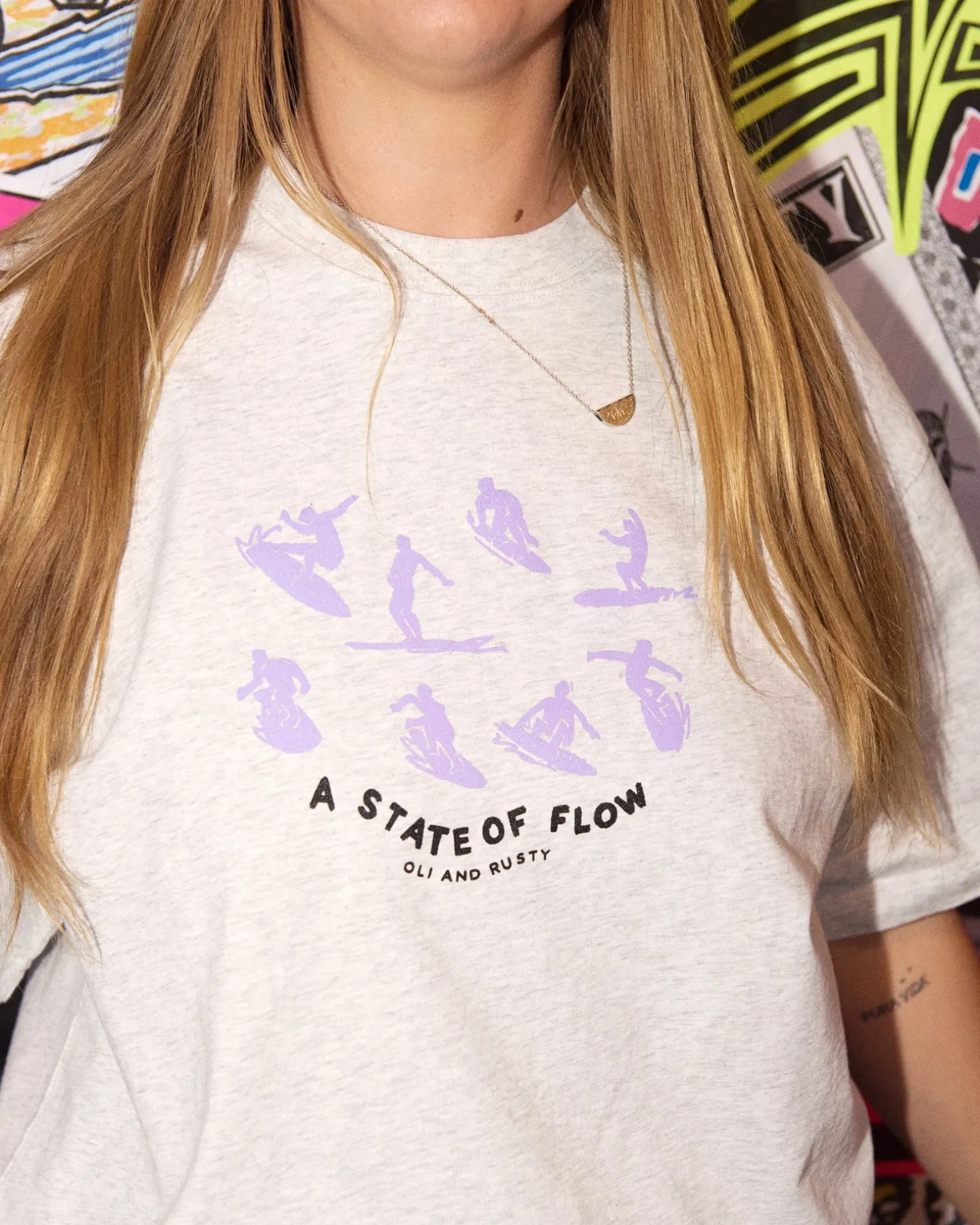 Oli X State Of Flow Tee | Rusty Store