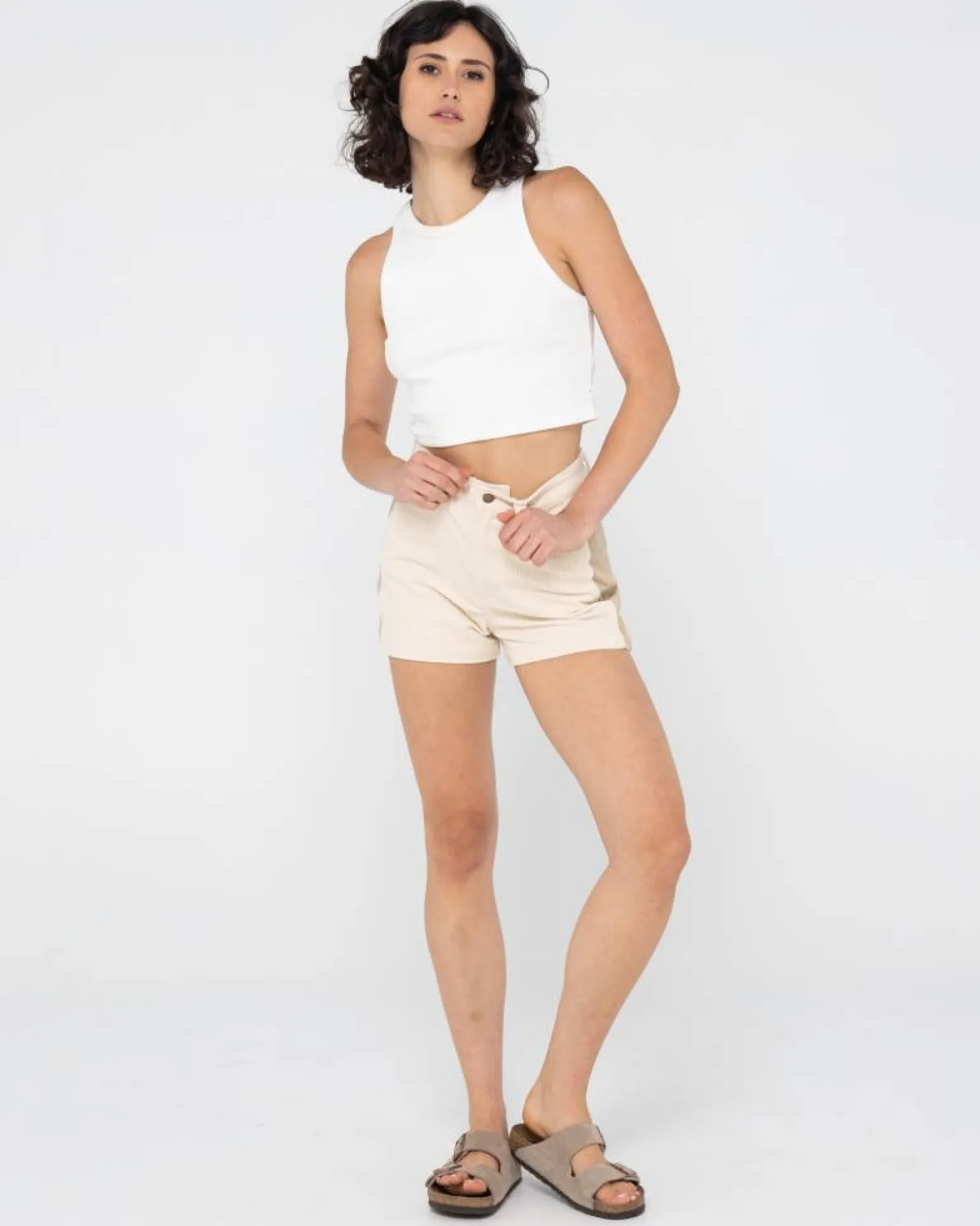 Olivia Cord High Waisted Short | Rusty Best
