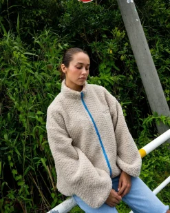 Ollie Sherpa Zip Through Fleece | Rusty Flash Sale