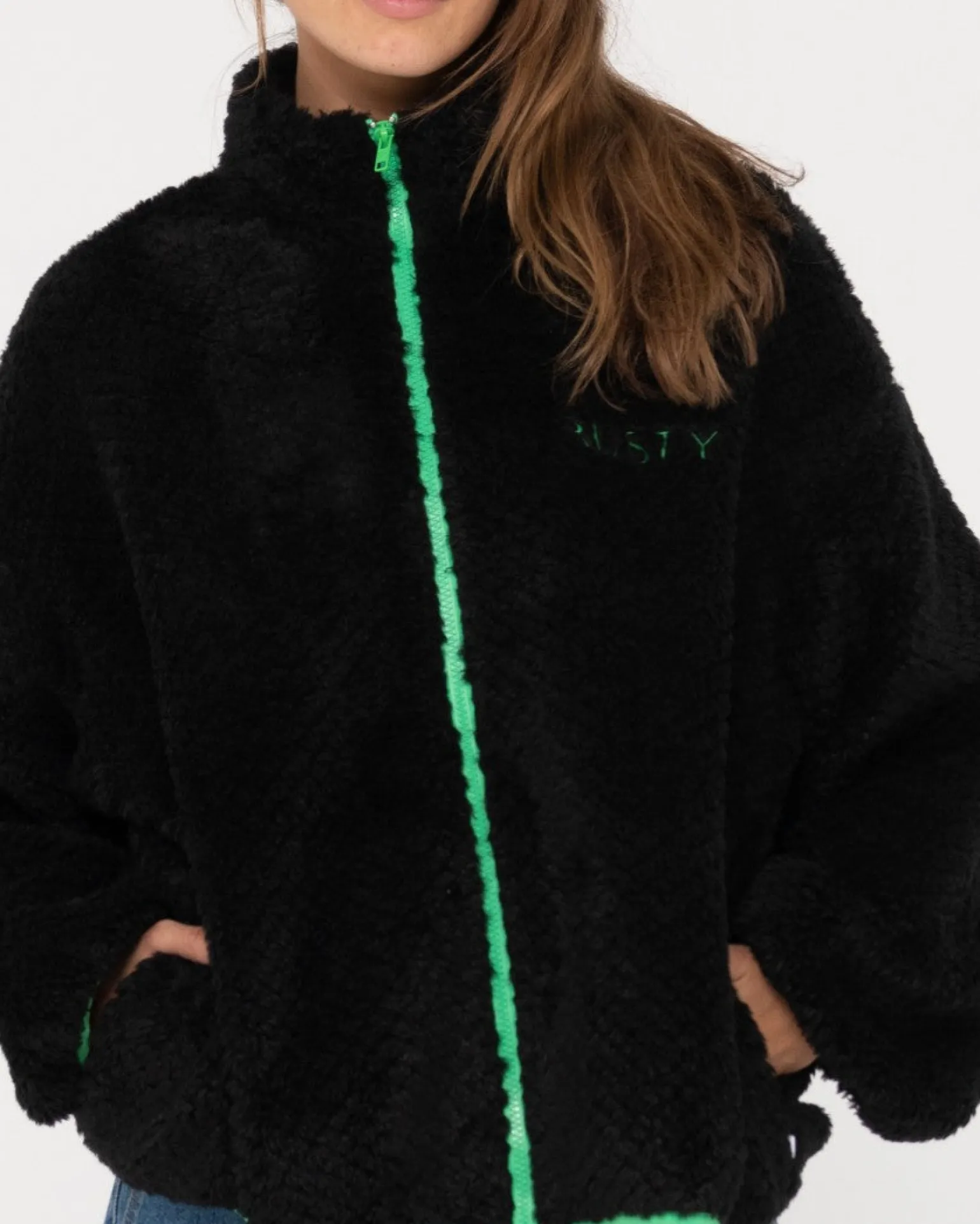 Ollie Sherpa Zip Through Fleece | Rusty Shop