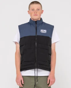 One Hit Relaxed Puffer Vest | Rusty Online