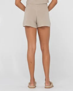 Ophelia High Waisted Knit Short | Rusty Hot
