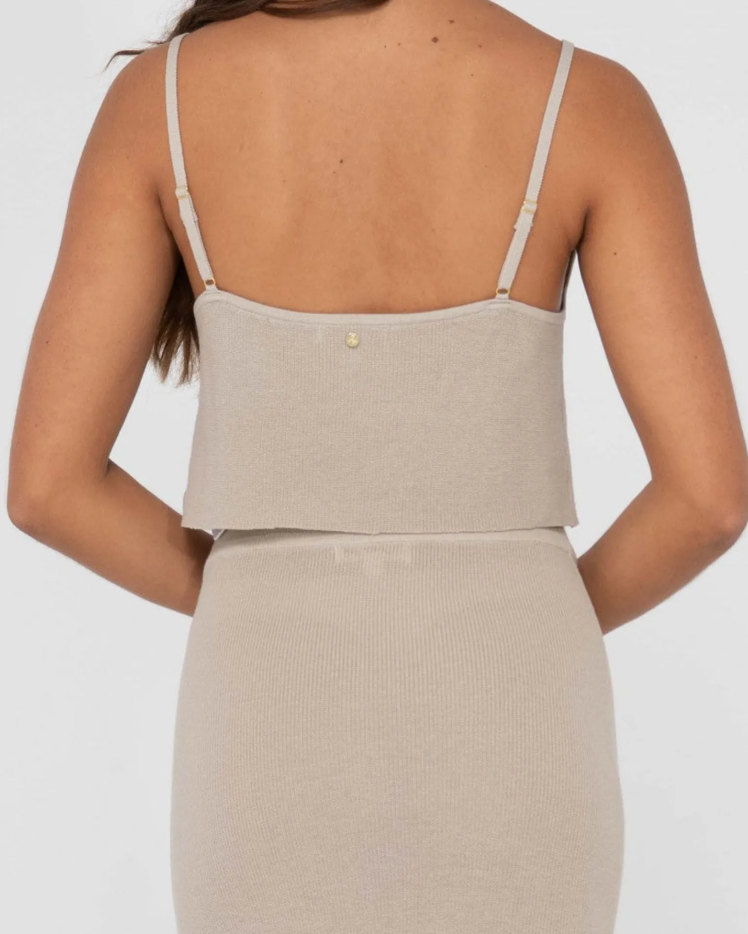 Ophelia Relaxed Knit Cropped Cami | Rusty Best Sale