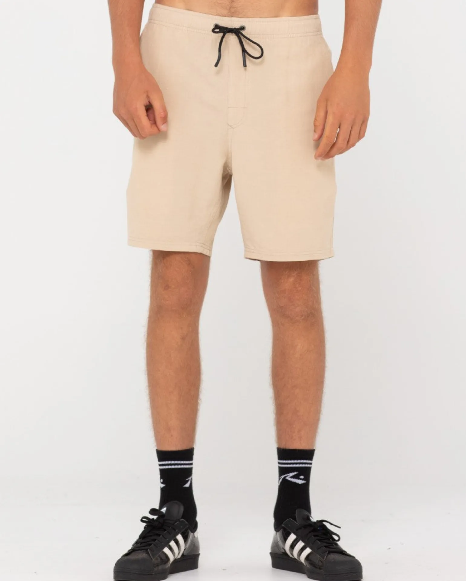 Overtone Linen Elastic Short Boys | Rusty Discount