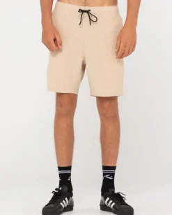 Overtone Linen Elastic Short Boys | Rusty Cheap
