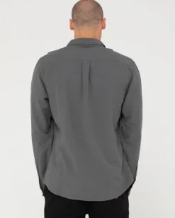 Overtone Long Sleeve Linen Shirt | Rusty Outlet