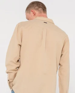 Overtone Long Sleeve Linen Shirt | Rusty Outlet