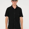 Overtone Short Sleeve Linen Shirt | Rusty Best