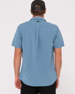 Overtone Short Sleeve Linen Shirt Boys | Rusty New