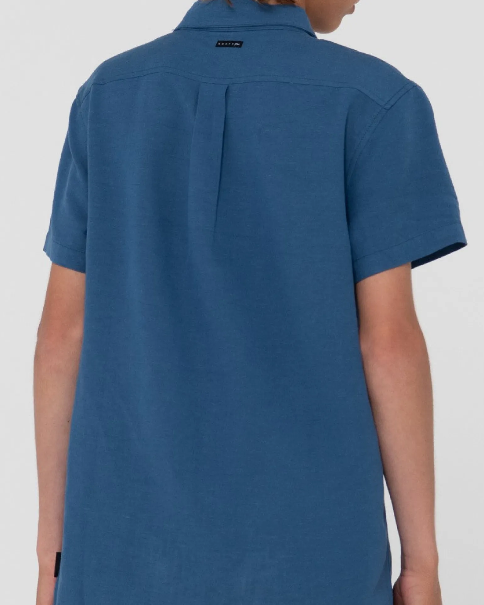 Overtone Short Sleeve Linen Shirt Boys | Rusty Cheap