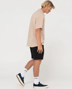 Overtone Short Sleeve Linen Shirt | Rusty Sale