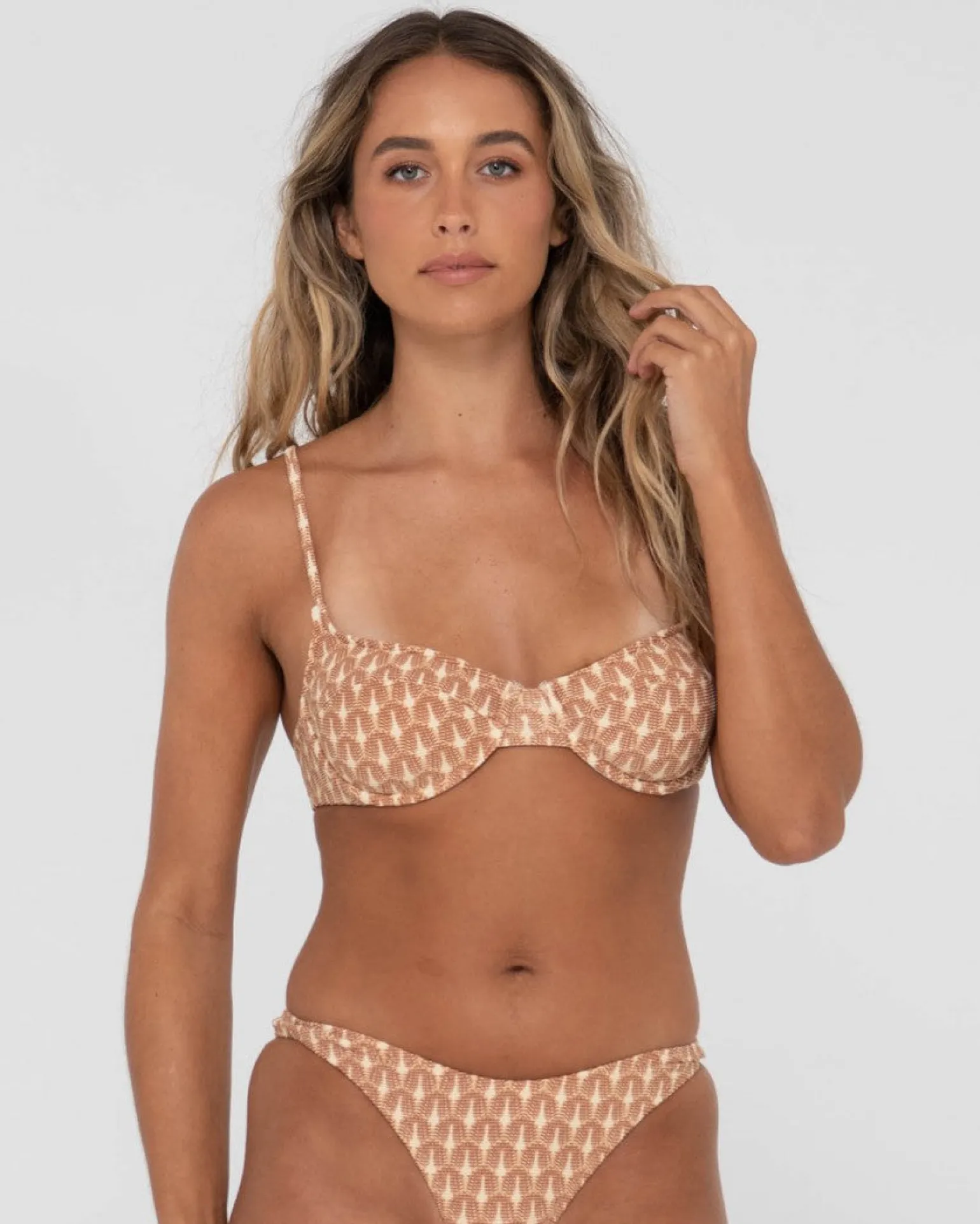 Panama Printed Balconette Bikini Top | Rusty Shop