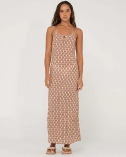 Panama Printed Cut Out Maxi Dress | Rusty Best