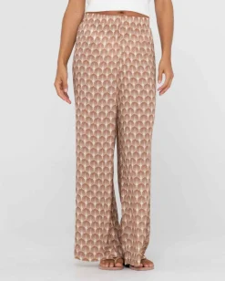Panama Printed High Waisted Pants | Rusty Fashion