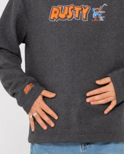 Party Of One Embroidered Rib Crew | Rusty Hot