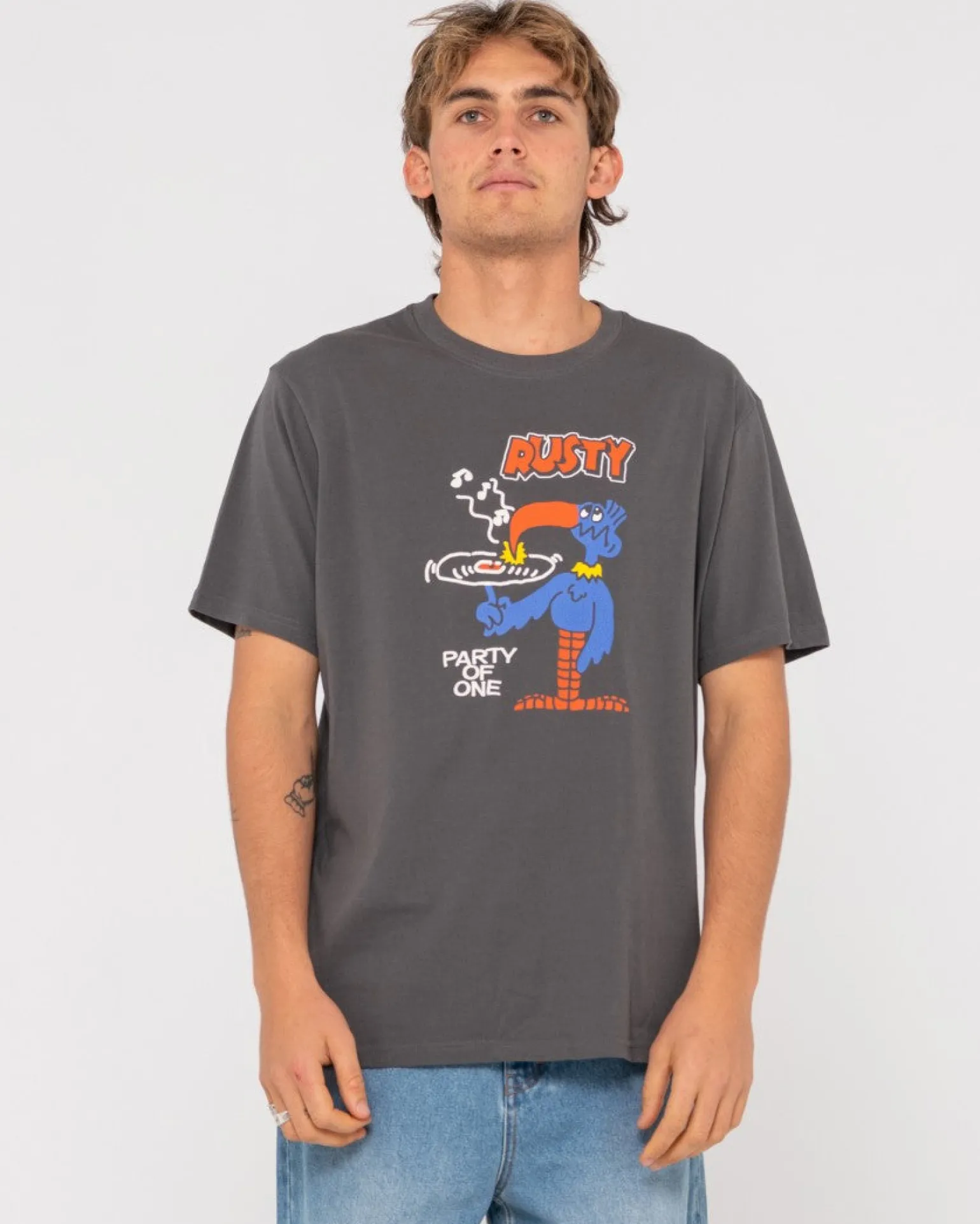 Party Of One Short Sleeve Graphic Tee | Rusty Online