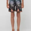 Paste Up Printed Elastic Boardshort Boys | Rusty Discount