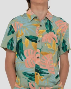Pastel Paradise Short Sleeve Shirt Boys | Rusty Store