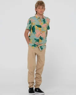 Pastel Paradise Short Sleeve Shirt Boys | Rusty Store