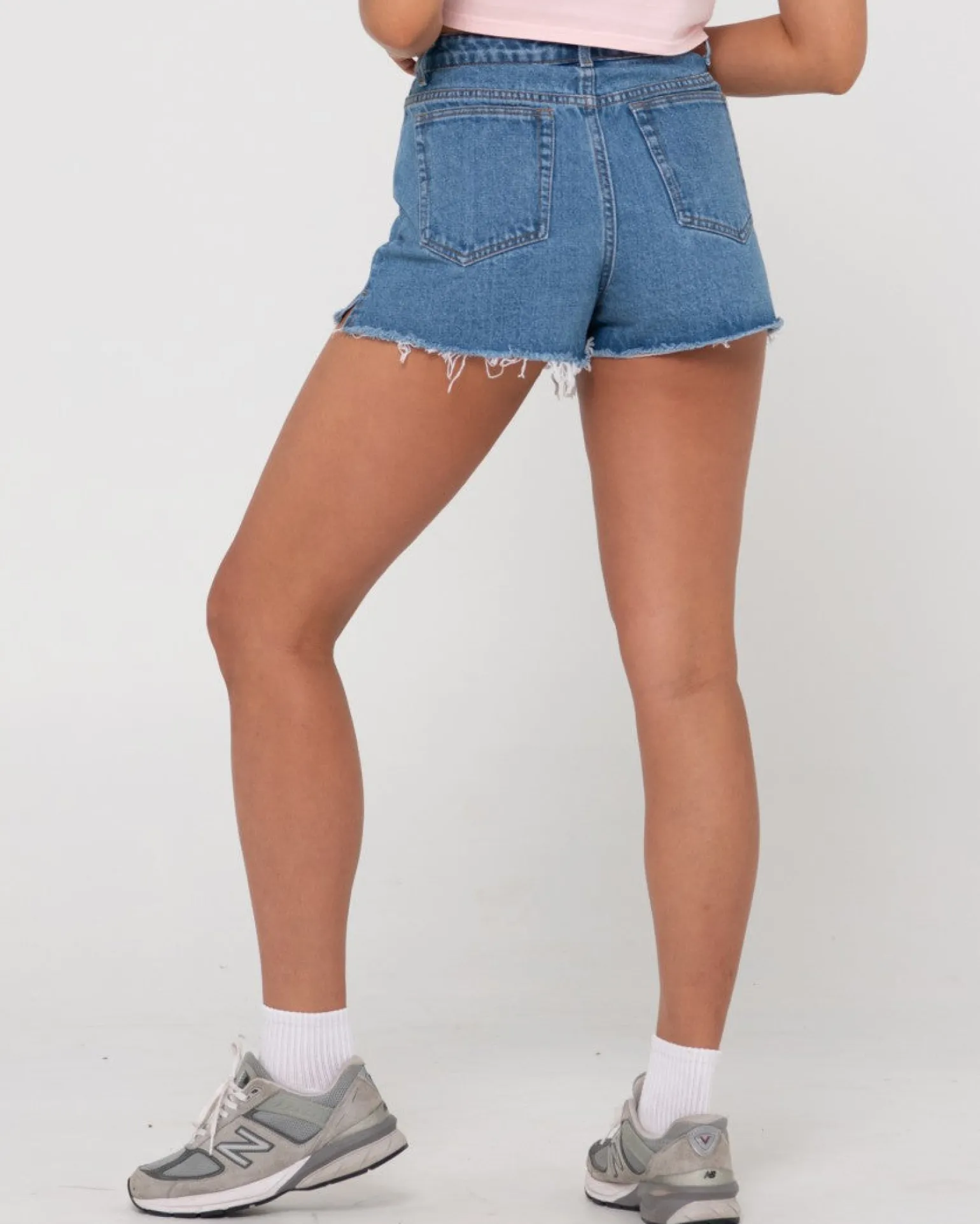 Penny Kick Flare High Waisted Denim Short | Rusty Hot