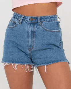 Penny Kick Flare High Waisted Denim Short | Rusty Best