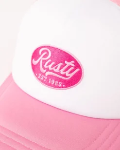 Pit Stop 5 Panel Trucker Cap | Rusty Sale