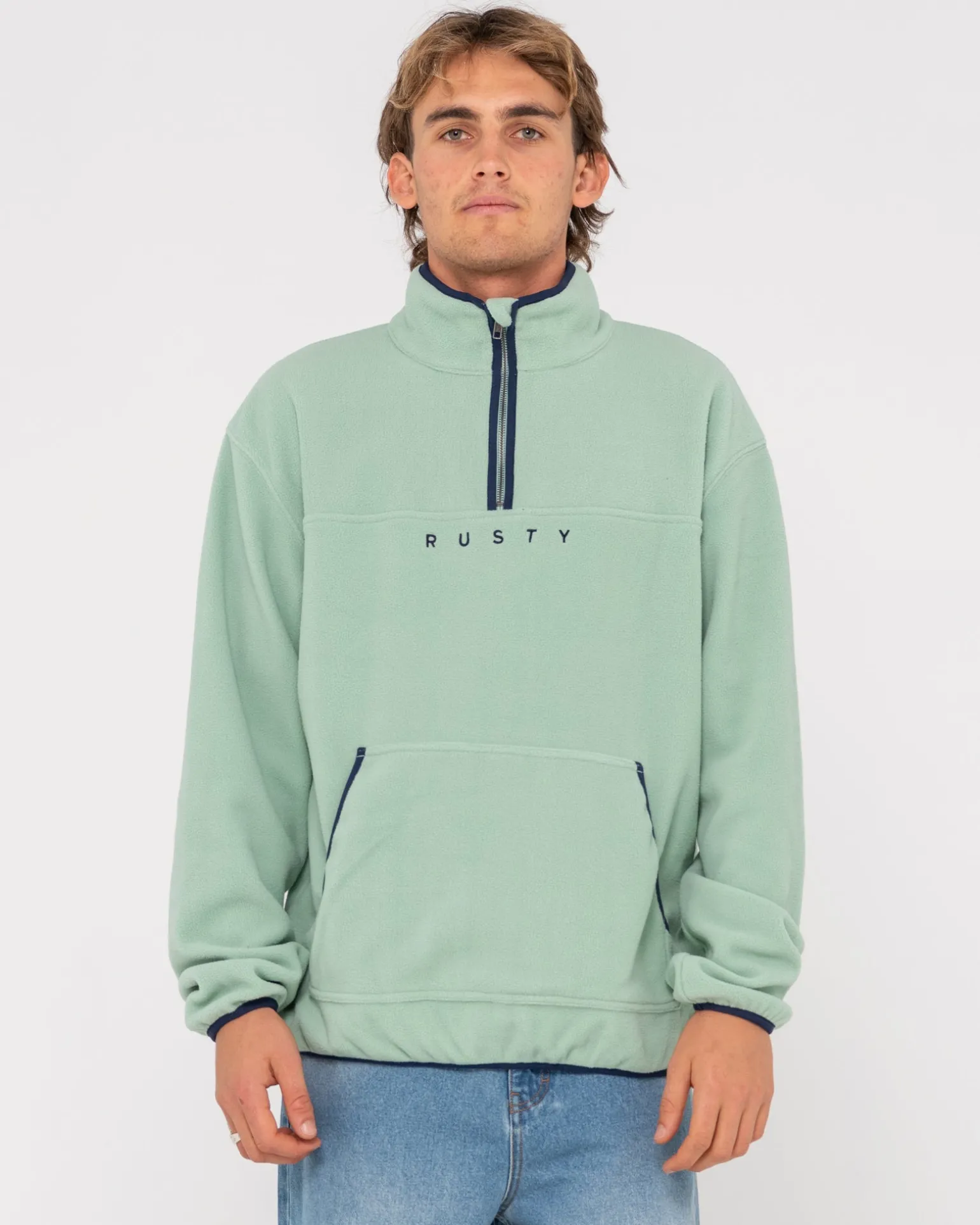 Polarized 1/4 Zip Polar Fleece | Rusty Cheap