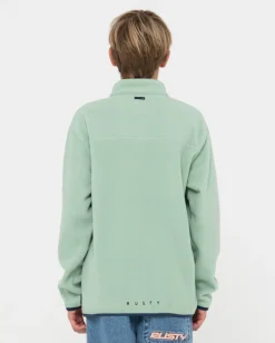 Polarized 1/4 Zip Polar Fleece Boys | Rusty Best Sale