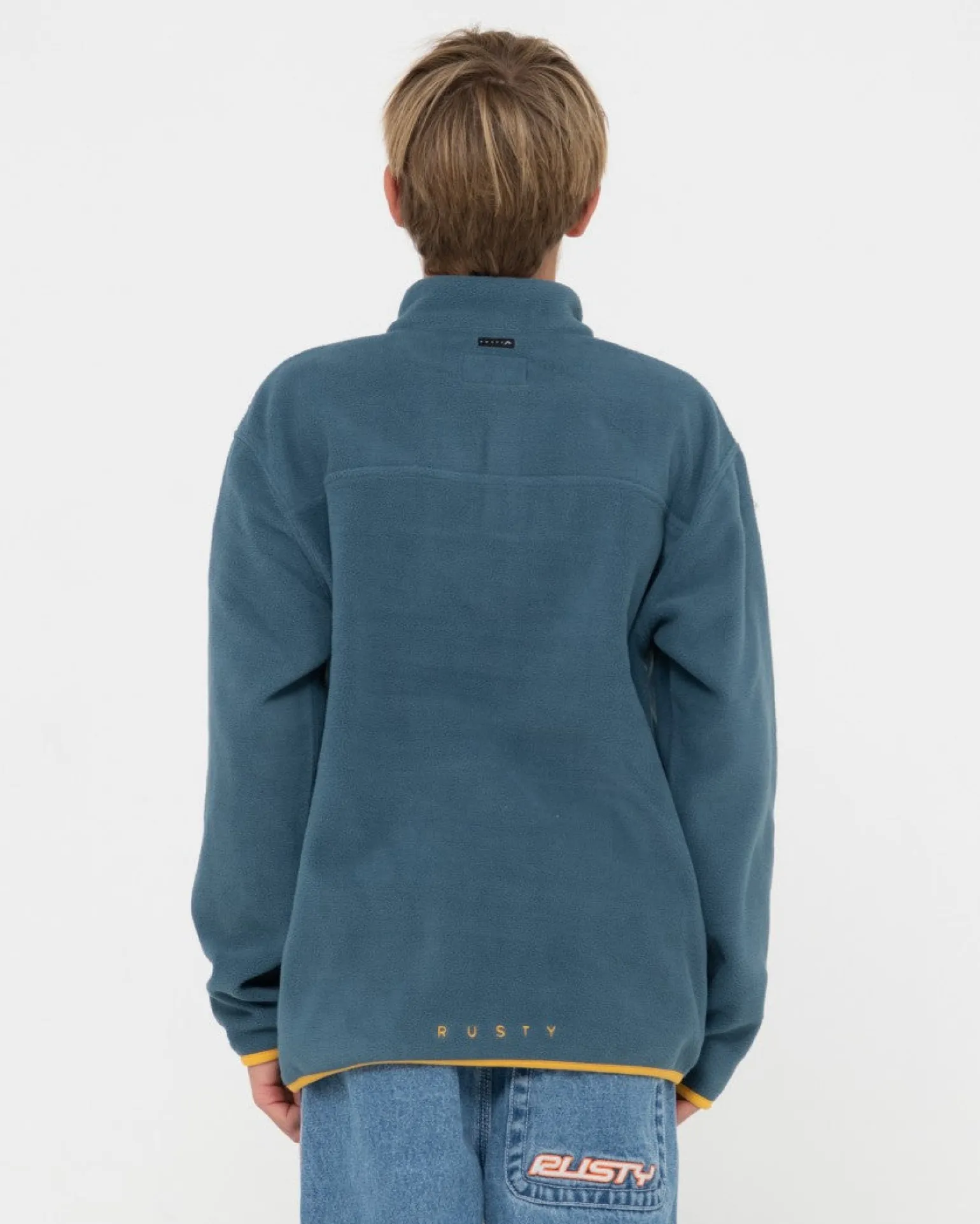 Polarized 1/4 Zip Polar Fleece Boys | Rusty Sale