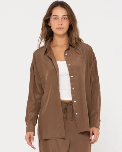 Porter Oversized Long Sleeve Shirt | Rusty Sale
