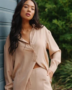 Porter Oversized Long Sleeve Shirt | Rusty Flash Sale