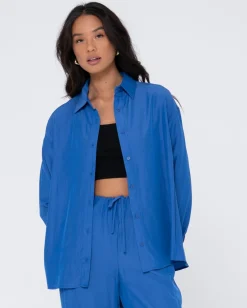 Porter Oversized Long Sleeve Shirt | Rusty Sale