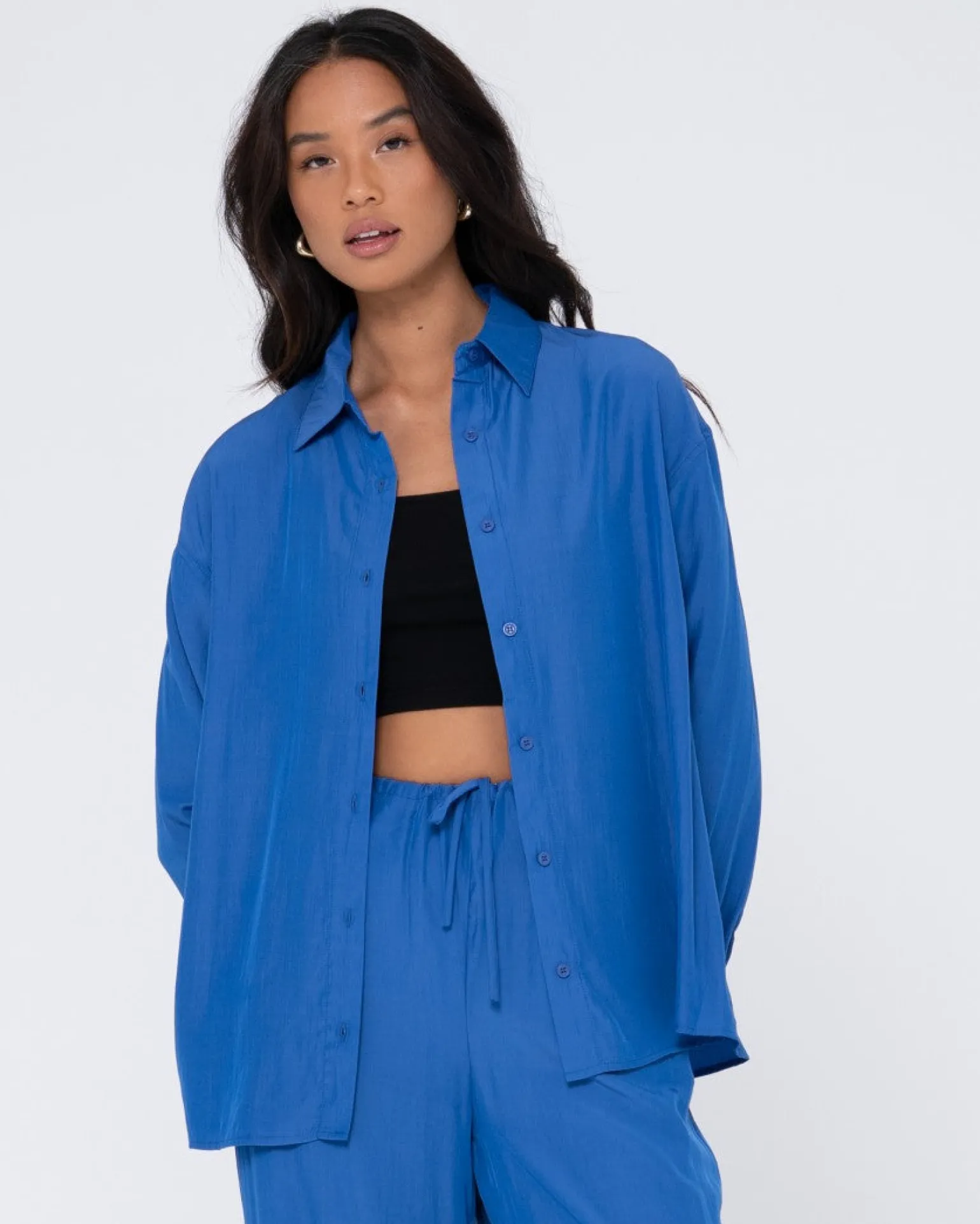 Porter Oversized Long Sleeve Shirt | Rusty New