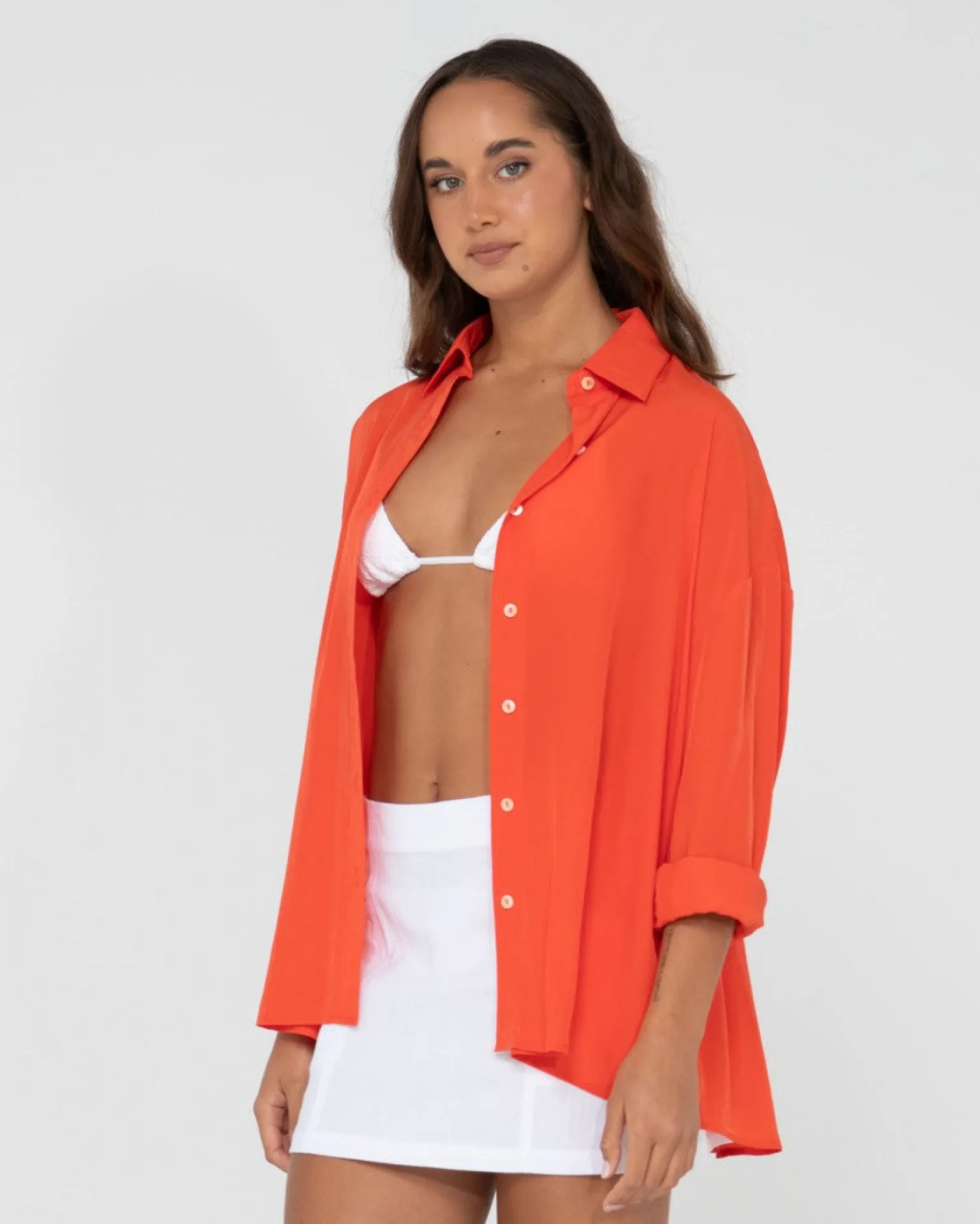 Porter Oversized Long Sleeve Shirt | Rusty Cheap