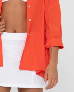 Porter Oversized Long Sleeve Shirt | Rusty Cheap