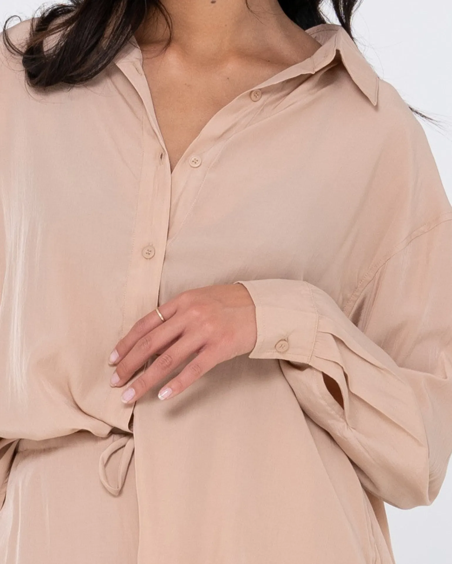 Porter Oversized Long Sleeve Shirt | Rusty Flash Sale