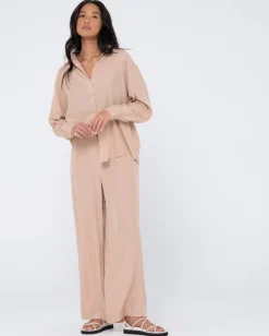 Porter Oversized Long Sleeve Shirt | Rusty Best Sale