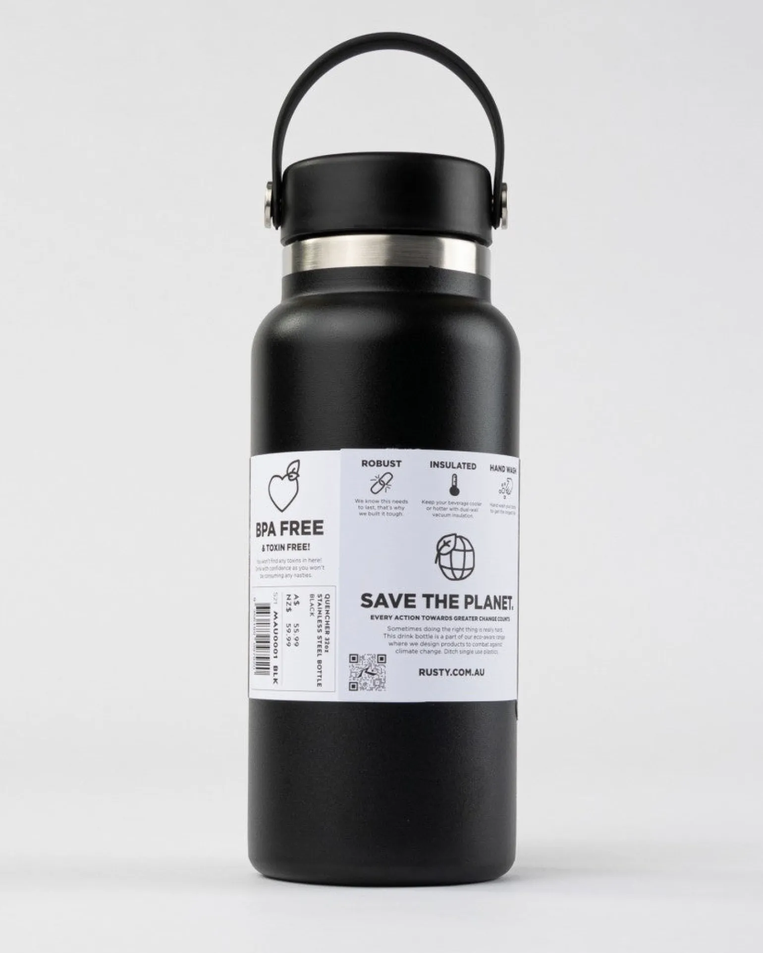 Quencher 32Oz Stainless Steel Bottle | Rusty Shop