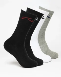 R Dot Mid Calf 4-Sock Pack | Rusty New