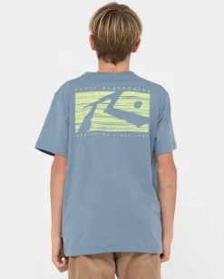 R Dot Short Sleeve Tee Boys | Rusty Hot