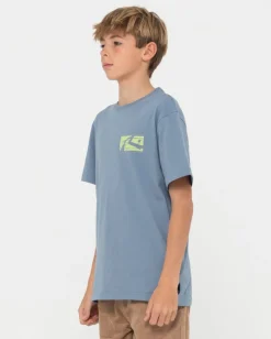 R Dot Short Sleeve Tee Boys | Rusty Hot