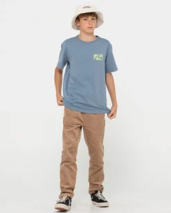 R Dot Short Sleeve Tee Boys | Rusty Hot