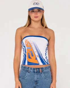 Rally Drag Graphic Tube Top | Rusty Shop