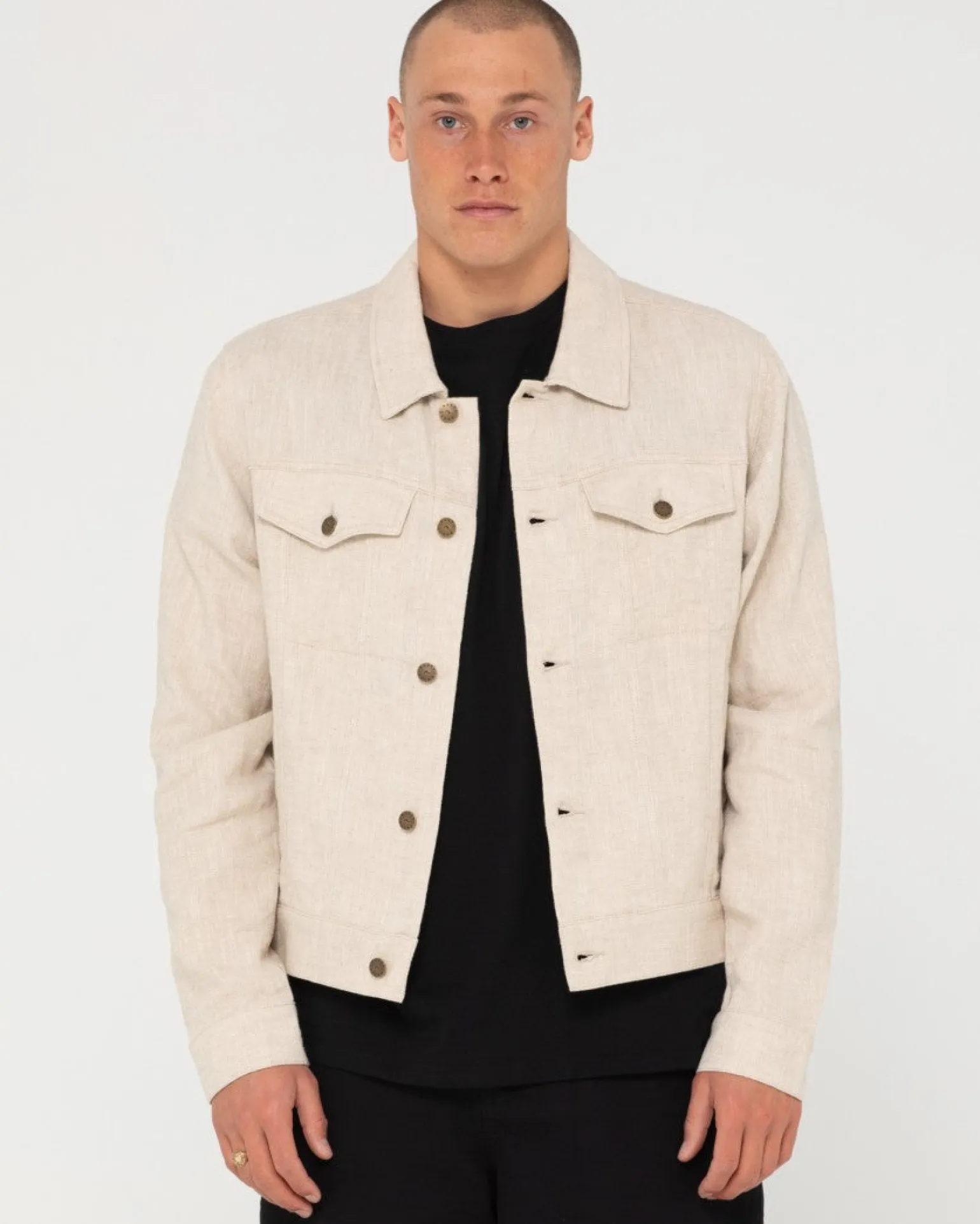 Ramie Trucker Jacket | Rusty Cheap
